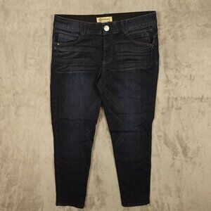 Democracy jeans Ab Solution high rise skinny crop women's 12 indigo blue‎